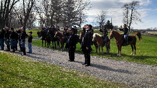 Mounted and Dismounted assemble for Color Ceremony